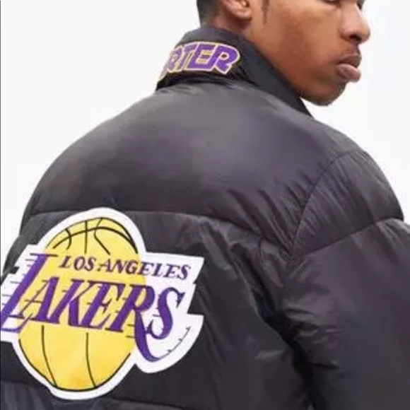 STARTER LOS ANGELES LAKERS Mens Puffer Jacket - Picture 4 of 8